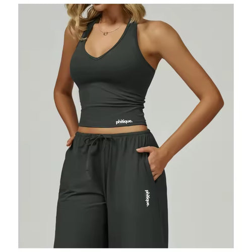 Butterfly Padded Halter Tank