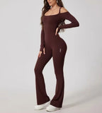 Strappy Shoulder Long Jumpsuit