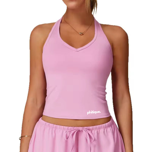 Butterfly Padded Halter Tank