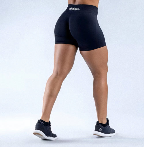 Phit V Cross Waist Scrunch Butt Biker Shorts